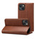 iPhone 13 mini Calf Texture Horizontal Flip Leather Case with Holder & Card Slots & Wallet  - Brown