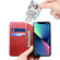iPhone 13 mini Calf Texture Horizontal Flip Leather Case with Holder & Card Slots & Wallet  - Red