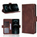 iPhone 13 mini Skin Feel Calf Pattern Horizontal Flip Leather Case with Holder & Card Slots & Photo Frame  - Brown