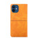 iPhone 13 mini Cow Texture Magnetic Horizontal Flip Leather Case with Holder & Card Slots  - Light Brown
