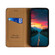 iPhone 13 mini Grid Texture Magnetic PU + TPU Horizontal Flip Leather Case  - Brown