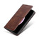 iPhone 13 mini Cow Texture Magnetic Horizontal Flip Leather Case with Holder & Card Slots  - Dark Brown