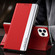 iPhone 13 mini Side Electroplated Magnetic Ultra-Thin Horizontal Flip Leather Case with Holder  - Red