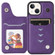 iPhone 13 mini Solid Color Double Buckle Zipper Shockproof Phone Case  - Purple