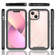 iPhone 13 mini Starry Sky Solid Color Series Shockproof PC + TPU Case with PET Film  - Light Purple