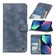 iPhone 13 mini Antelope Texture Magnetic Buckle Horizontal Flip PU Leather Case with Card Slots & Wallet & Holder  - Blue