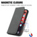 iPhone 13 mini  Retro Skin Feel Business Magnetic Horizontal Flip Leather Case With Holder & Card Slots & Wallet & Photo Frame - Gray