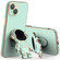 iPhone 13 mini Plating Astronaut Holder Phone Case with Lens Film  - Matcha Green