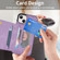 iPhone 13 mini Line Card Holder Phone Case  - Purple