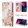 iPhone 13 mini Bronzing Painting RFID Leather Case  - Rose Flower