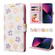 iPhone 13 mini Bronzing Painting RFID Leather Case  - Bloosoming Flower