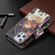 iPhone 13 mini Colored Drawing Pattern Zipper Horizontal Flip Leather Case with Holder & Card Slots & Wallet  - Flower Elephants