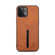 iPhone 13 mini Denior Elastic Card Slot PU + TPU Phone Case  - Brown