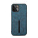 iPhone 13 mini Denior Elastic Card Slot PU + TPU Phone Case  - Blue