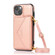 iPhone 13 mini Multi-functional Cross-body Card Bag TPU+PU Back Cover Case with Holder & Card Slot & Wallet  - Rose Gold