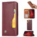 iPhone 13 mini Knead Skin Texture Horizontal Flip Leather Case with Photo Frame & Holder & Card Slots & Wallet  - Wine Red