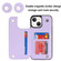 iPhone 13 mini Double Buckle Rhombic PU Leather Phone Case - Purple