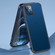 iPhone 13 mini SULADA Luxury 3D Carbon Fiber Textured Metal + TPU Frame Phone Case - Sea Blue