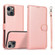 iPhone 13 mini Calf Texture 2 in 1 Detachable Magnetic Back Cover Horizontal Flip Leather Case with Holder & Card Slots & Wallet & Photo Frame  - Rose Gold