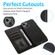 iPhone 13 mini Calf Texture 2 in 1 Detachable Magnetic Back Cover Horizontal Flip Leather Case with Holder & Card Slots & Wallet & Photo Frame  - Black