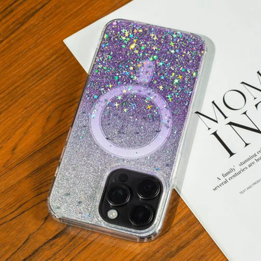 iPhone 13 Pro Max Gradient Glitter Starry MagSafe Phone Case - Gradient ...