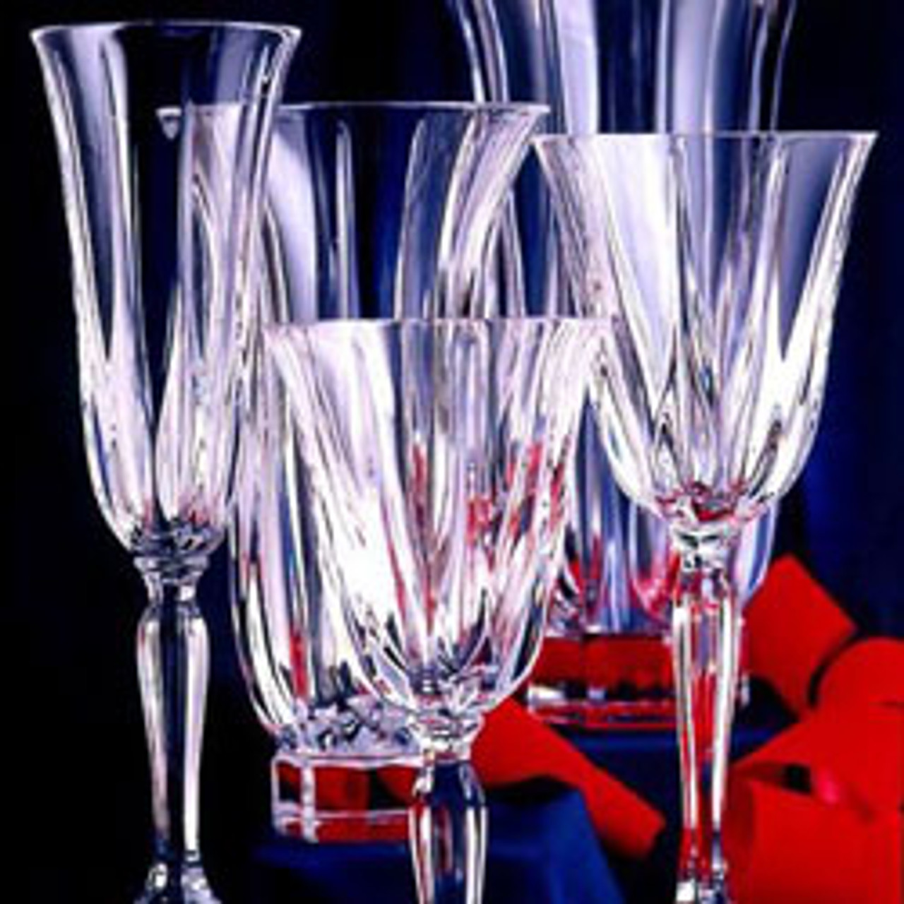 Set of 2 or 4 Aura Crystal Wine Glasses