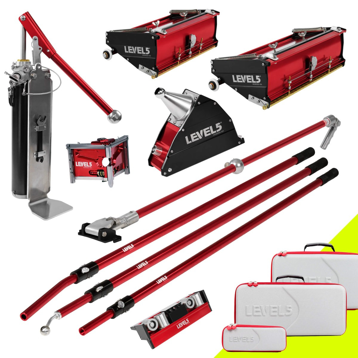 Automatic Drywall Finishing Set with Flat Boxes | LEVEL5
