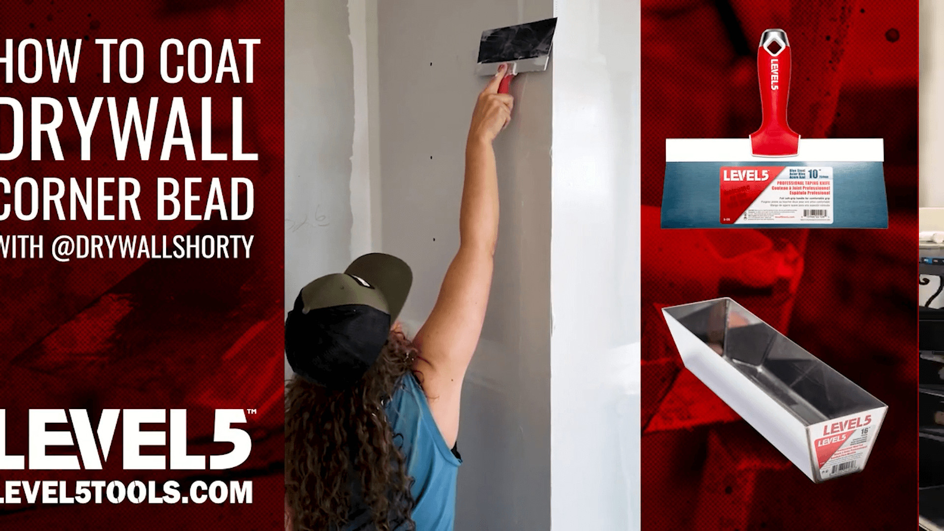 How to Coat Drywall Corner Bead LEVEL5 Tools LLC.