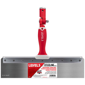 14" Stainless Steel Stiff Blade Offset Taping Knife