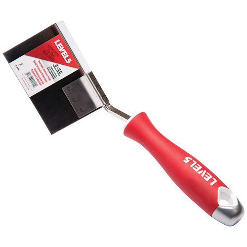4" x 3.5" Outside Corner Trowel w/ Soft Grip Handles