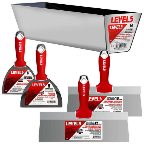 Level5 stainless steel drywall hand tool set SKU 5-600