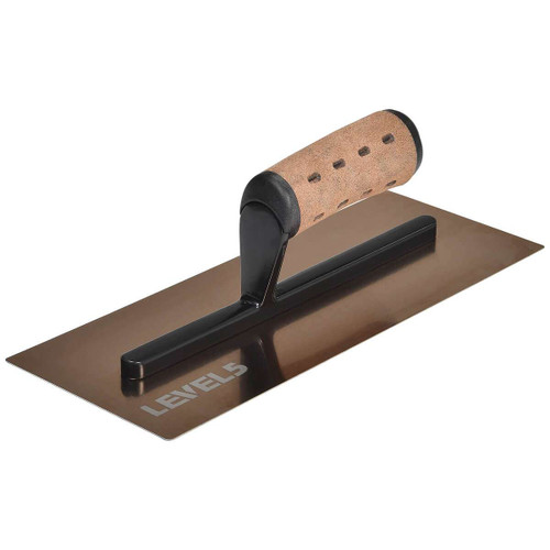 12" Drywall Finishing Trowel with 0.7mm Curved Blade
