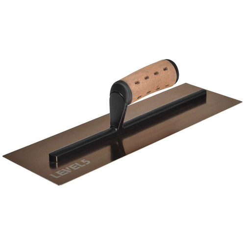 14" Drywall Finishing Trowel with 0.7mm Curved Blade