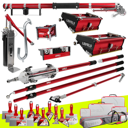 Automatic Taper, 10/12" Flat Boxes, 3" Corner Finisher, MiniShot, Pump, Roller, Std. Handles
