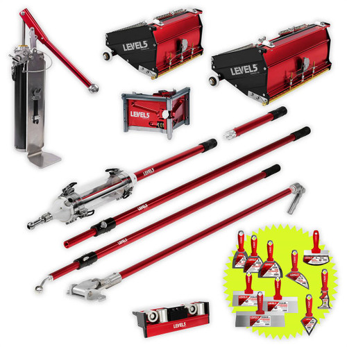 7/10" MEGA Flat Boxes, 3" Corner Finisher, MiniShot, Pump, Roller, Std. Handles