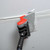 Skimming the ceiling with a drywall skimming blade and handle set