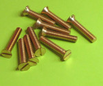  Brass Screws Countersunk Head