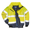 Portwest Mens Hi Viz Reflective Safety 3 in 1 Bomber Vest Jacket