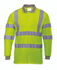 Portwest Hi-Vis Long Sleeved Polo - SET OF TWO: Front View Yellow