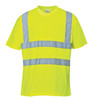 Portwest Hi-Vis T-Shirt - SET OF TWO-S478: Front View Yellow