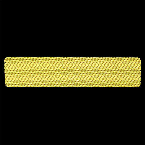 Reflexite Reflective Yellow Agricultural Tape Night Detail