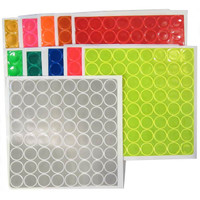 Reflective Dots | 1 inch | Engineer Grade Reflective Shapes | 9 Colors |  Hi-Viz