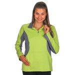 Reflective illumiNITE Motiv Half Zip Pullover Honeydew