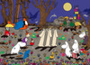 Yanoman 05-1052 Jigsaw Puzzle Moomin Ancestors of Osabishi Island (500 Pieces)