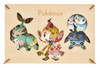 Ensky PT-WL15 Paper Theater Wood Style Pokemon of the Sinnoh Region