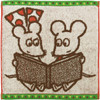 HAYASHI Little Mouse's Red Vest Hand Towel