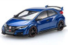 Ebbro 45355 Honda CIVIC TYPE R 2015 Brilliant Sporty Blue Metallic 1/43 Scale