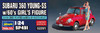 Hasegawa 1/24 Subaru 360 Young-SS (w/ 60's Girl Figure) Plastic Model