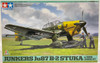 Tamiya 1/48 Junkers Ju87 B-2 Stuka w/Bomb Loading Set Plastic Model