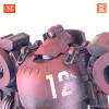 Cavico 1/35 III Humanoid Heavy Duty Machine End-production Type Oxide Red Plastic Model